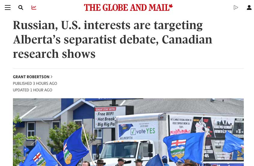 DisinfoWatch in Globe and Mail