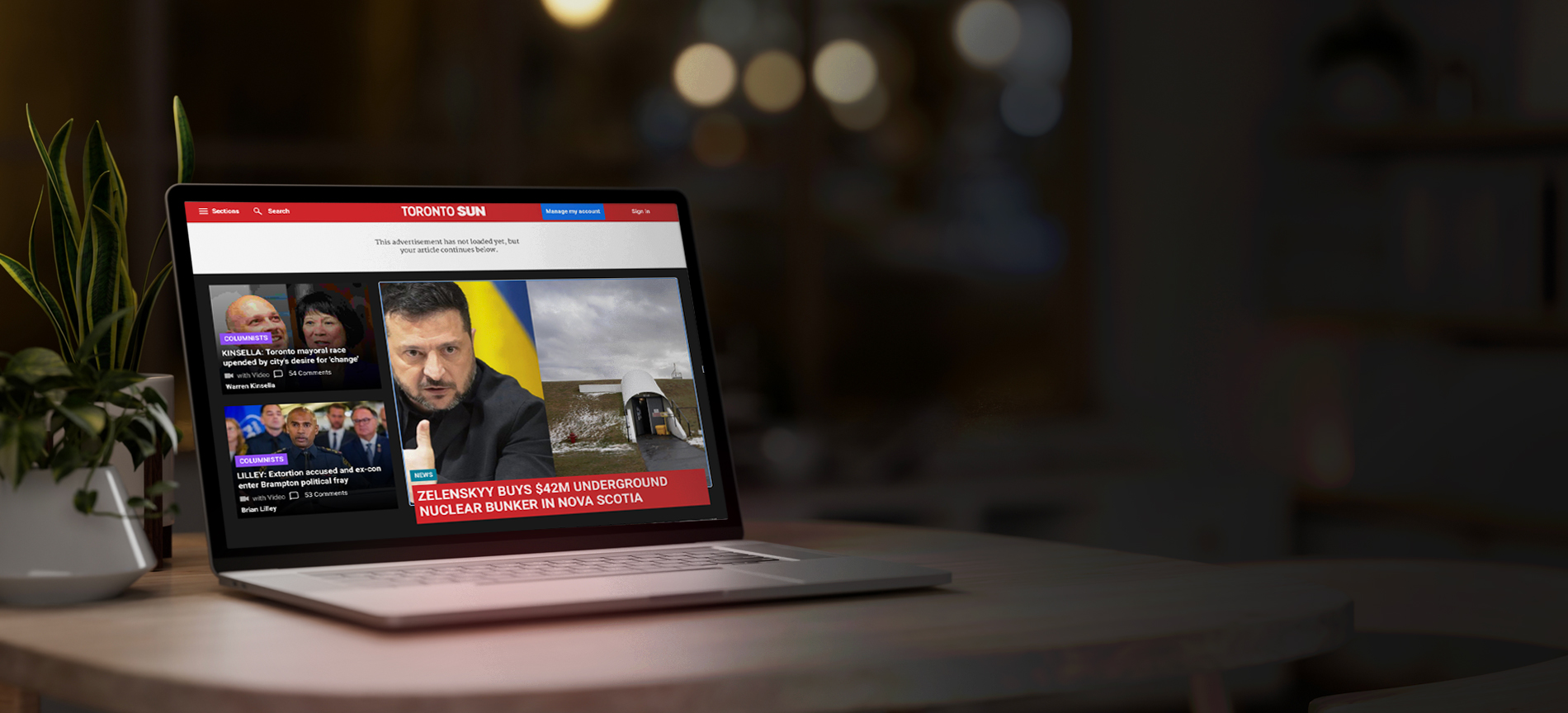 Fake Toronto Sun story spreads Zelenskyy bunker hoax to millions on X